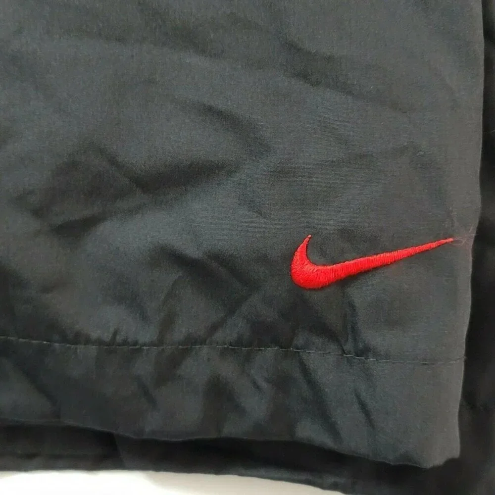 Nike Womens Track Windbreaker Y2K Vintage Lined Pants Black‎ Medium Gray Label